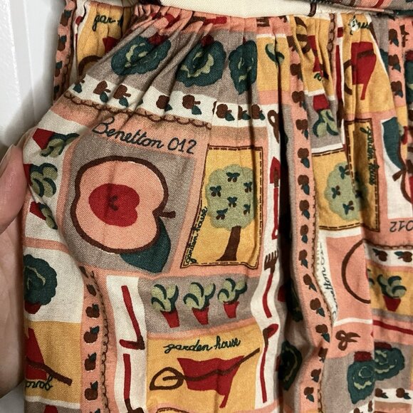 Vintage Homemade Girls Dress Puff Sleeve Novelty Country Cottagecore Collared - Picture 2 of 8